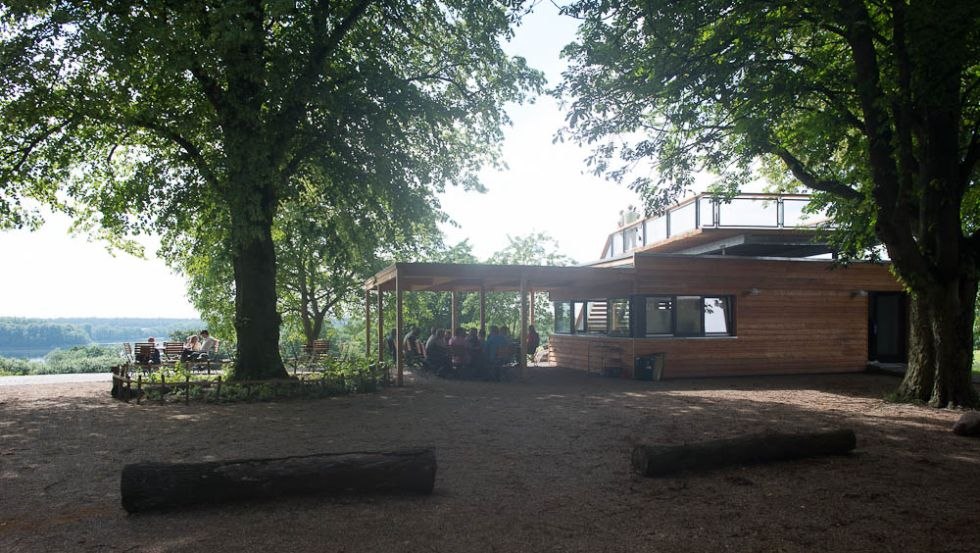 Zicht op het paviljoen, © Seeblick Lassahn/Kabel