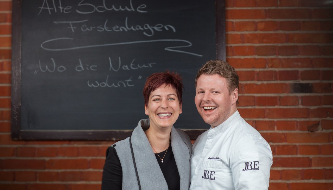 The operating couple and your hosts: Nicole and star chef Daniel Schmidthaler, © Christian Kielmann The operating couple and your hosts: Nicole and star chef Daniel Schmidthaler, © Christian Kielmann