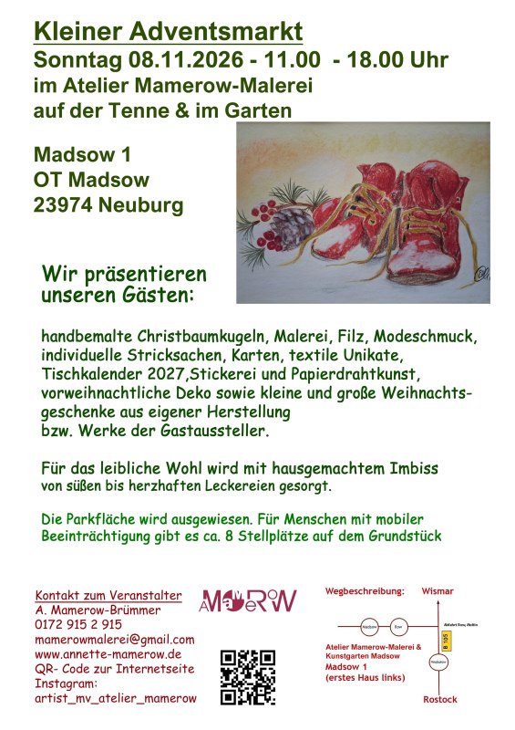 Small Advent Market in Madsow // &copy; Annette Mamerow-Br&uuml;mmer