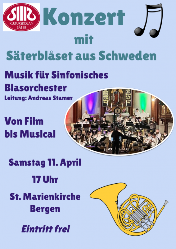 Concert with S&auml;terbl&aring;set St. Marienkirche Bergen/R&uuml;gen, &copy; Andreas Stamer