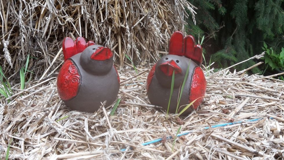 Tuinmussen als punaises in verschillende maten, © Jana Kohlschmidt