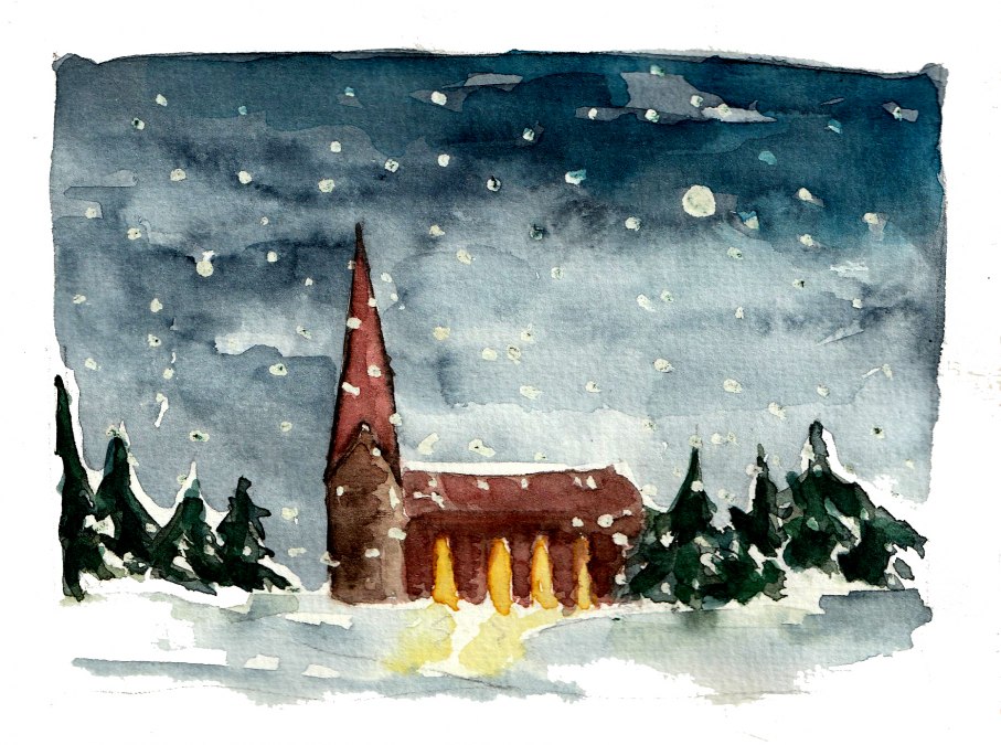 Kerk in de winter, © VHS DBR Kerk in de winter, © VHS DBR