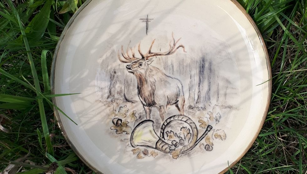 Plate with hunting motif, © Kristin Kommke