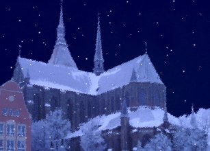 Kościół Mariacki zimą, © CC0