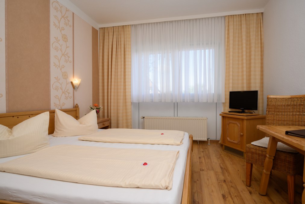 Tweepersoonskamer bij Landhaus Nienhagen, © Landhaus Nienhagen