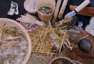 Utensilien zum Feuermachen // © Dr. Katrin Staude Utensilien zum Feuermachen // © Dr. Katrin Staude