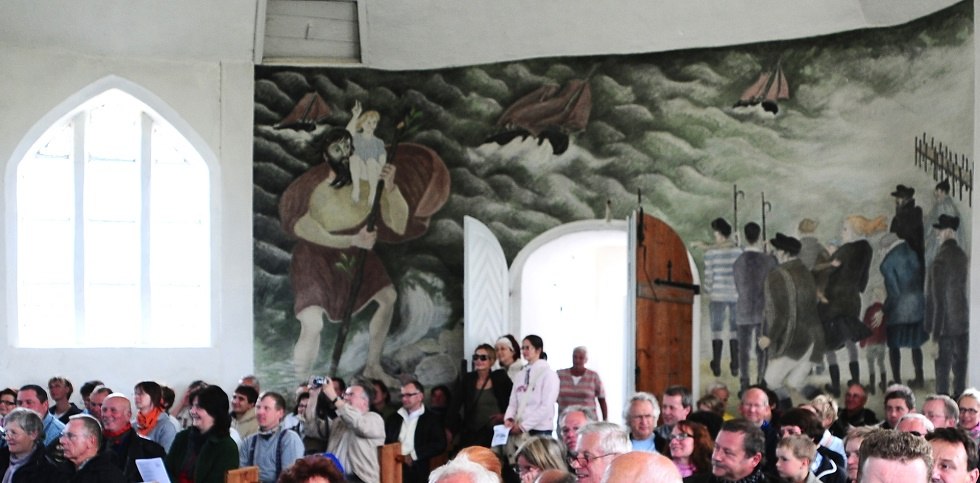 "Ludzie podczas burzy" autorstwa włoskiego artysty Gabriele Mucchi // &copy; Tourismuszentrale R&uuml;gen