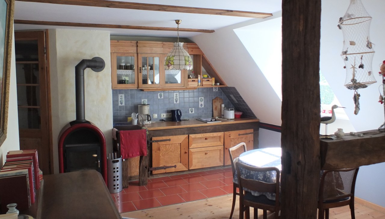 Kuchnia w mieszkaniu wakacyjnym, © Gutshof Alt Guthendorf/Topp Kuchnia w mieszkaniu wakacyjnym, © Gutshof Alt Guthendorf/Topp