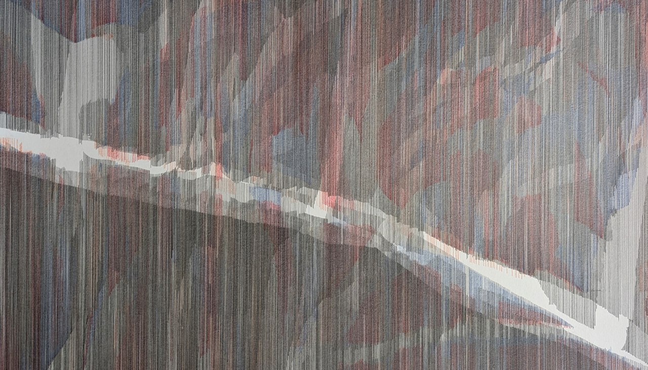 Ruzica Zajec, AUSFLUG X, 2025, potlood en kleurpotlood op papier, 70x100cm, © Ruzica Zajec Ruzica Zajec, AUSFLUG X, 2025, potlood en kleurpotlood op papier, 70x100cm, © Ruzica Zajec