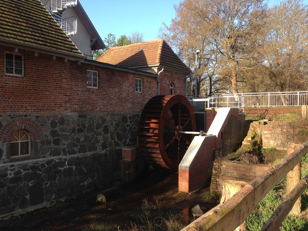 Water show wheel and mill fleece at the Bolter mill, &copy; TDG Rechlin mbH