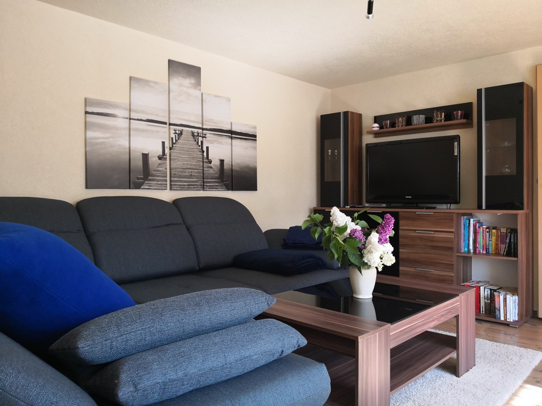 Woonkamer met slaapbank, © Katalin Kocsis Woonkamer met slaapbank, © Katalin Kocsis