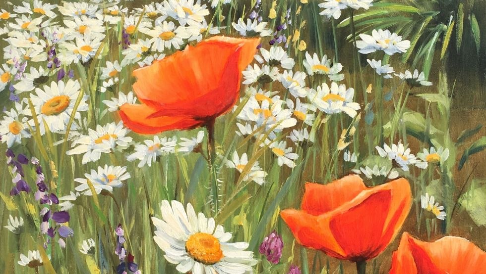 Poppies and daisies, © Rebecca Henkel