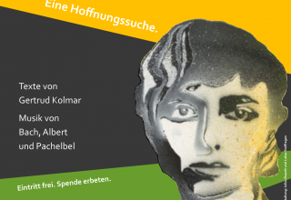 Plakatausschnitt mit Zeichnung von Gertrud Kolmar // © Lukas Stoffregen Plakatausschnitt mit Zeichnung von Gertrud Kolmar // © Lukas Stoffregen