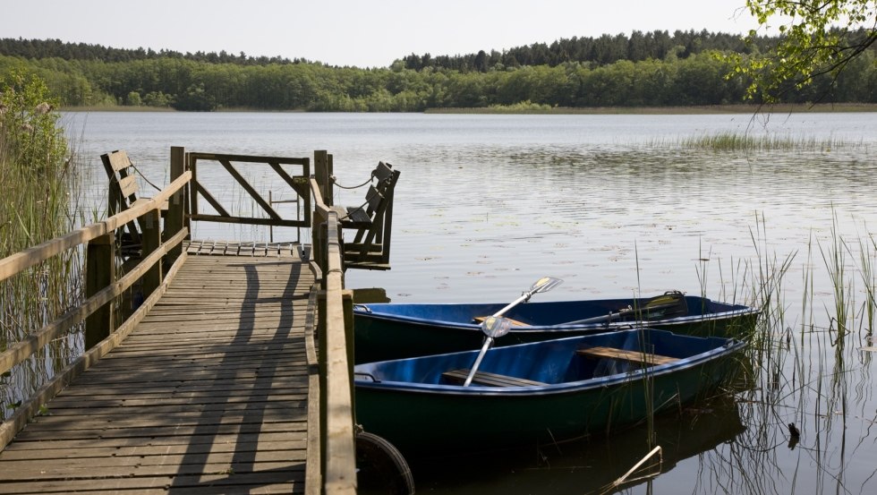 Onze eigen aanlegsteiger direct achter het landhuis, © Gut Settin am See