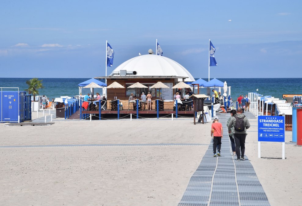 Dostęp do plaży w Warnemünde bez barier, © TZRW