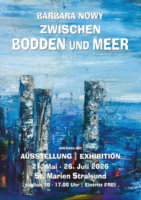 Exhibition "Between the Bodden and the Sea" by Barbara Nowy // © AMERASU.ART Exhibition "Between the Bodden and the Sea" by Barbara Nowy // © AMERASU.ART