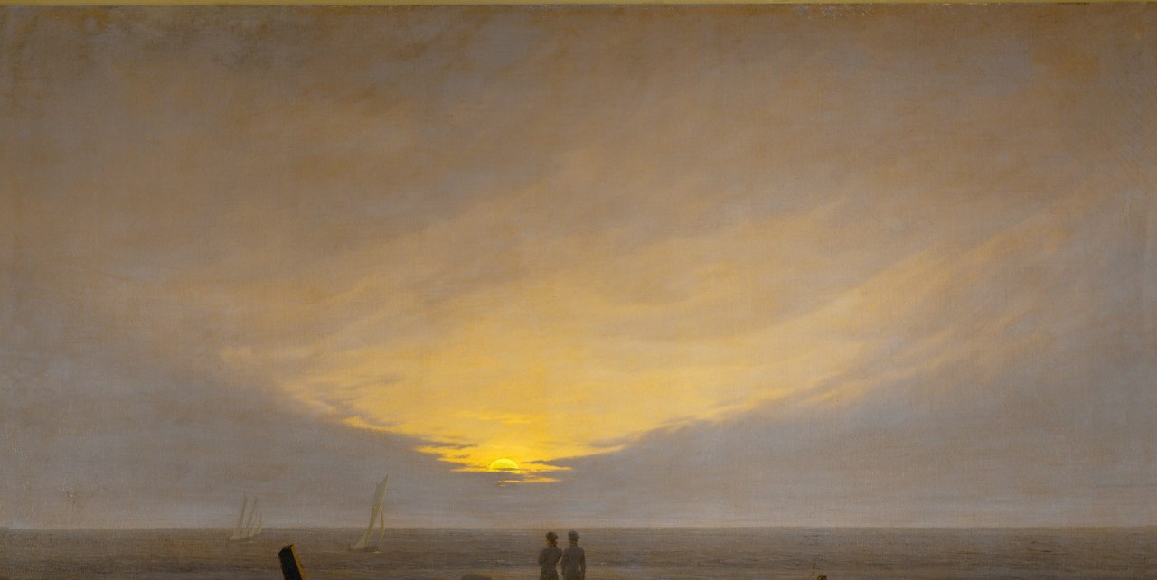 © C. D. Friedrich: Mondaufgang über dem Meer (Ausschnitt), 1821, Öl auf Leinwand, St. Petersburg, Eremitage © C. D. Friedrich: Mondaufgang über dem Meer (Ausschnitt), 1821, Öl auf Leinwand, St. Petersburg, Eremitage