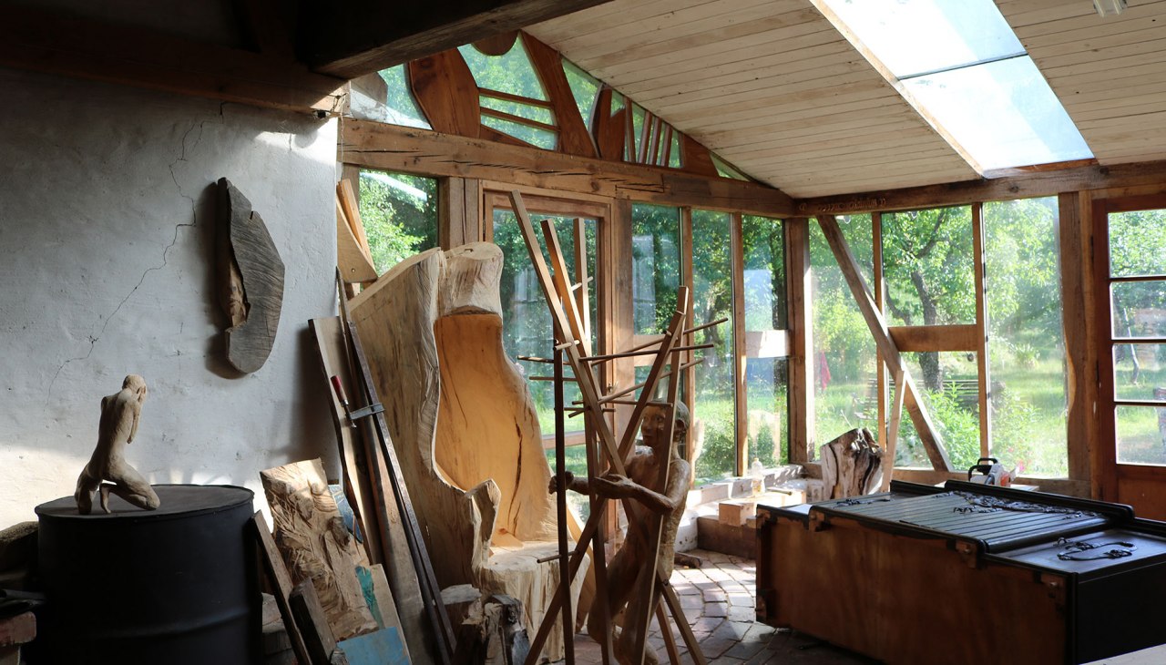 Wood sculptor Christina Rode, © Silke Voss