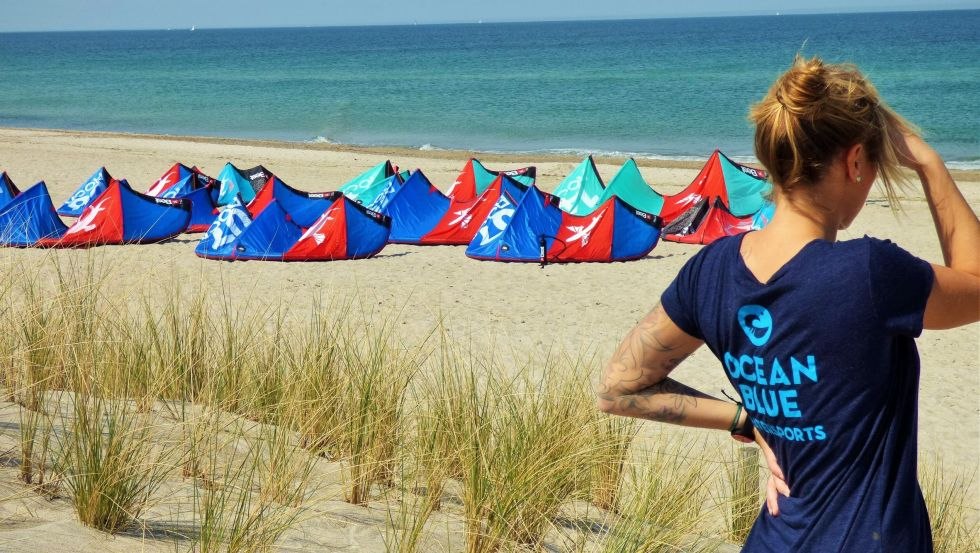 Ideal kitesurfing beach in Rerik, &copy; Oceanblue Watersports