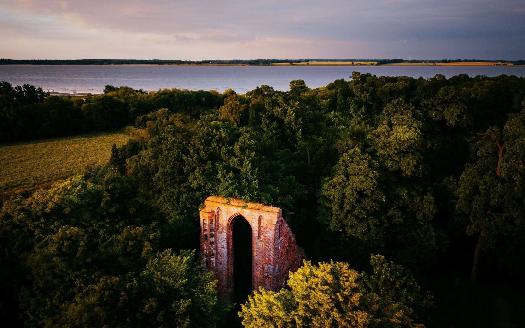 Eldena monastery ruins at dusk, © TMV/Friedrich