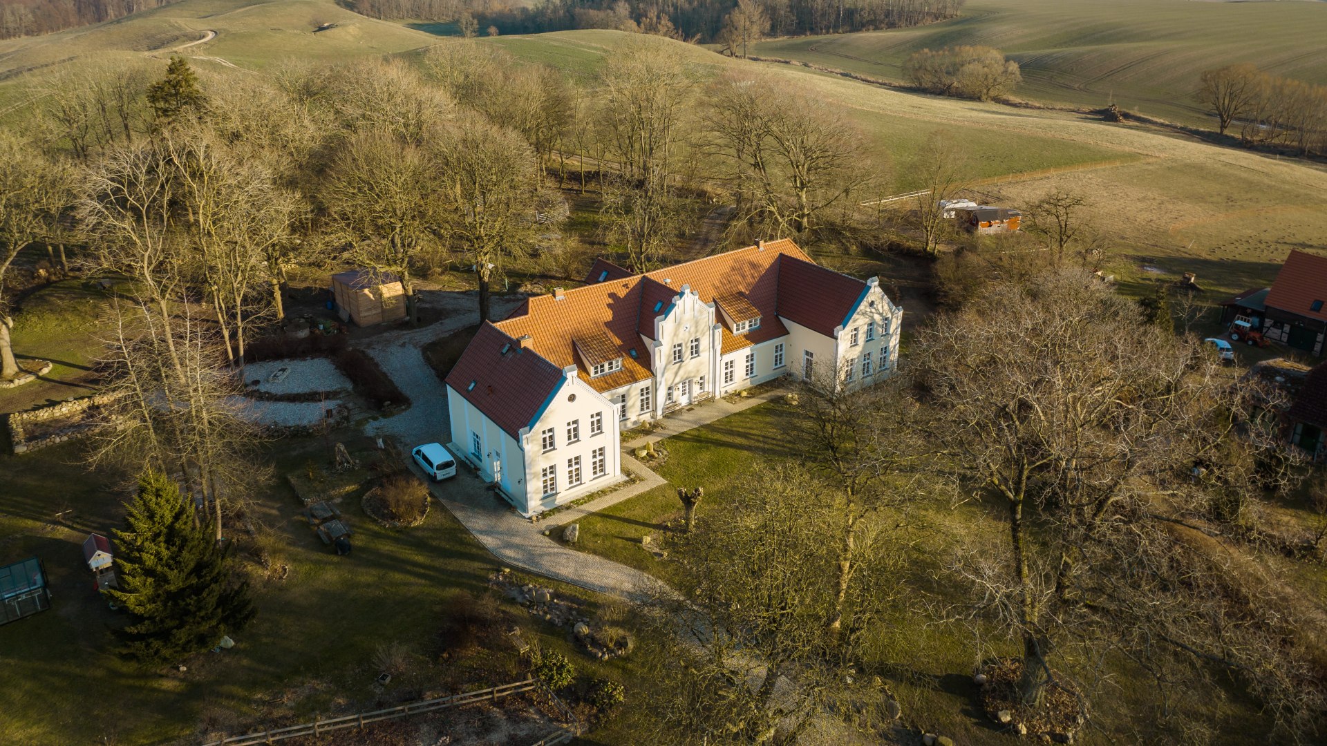 met direct uitzicht op de Recknitz vallei bij zonsondergang, © TMV/Gross