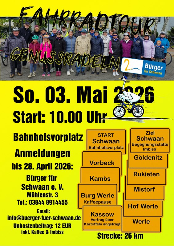 Bicycle tour poster 03052026 12 cm 300, &copy; B&uuml;rger f&uuml;r Schwaan e.V.
