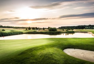 Uitzicht op een van de vijf golfbanen, © Golf Fleesensee