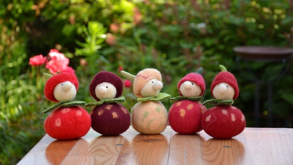 Schattige aardbeien kabouters en vele andere unieke items kunnen worden bekeken // © Kreativurlaub Rieth/Siedl Schattige aardbeien kabouters en vele andere unieke items kunnen worden bekeken // © Kreativurlaub Rieth/Siedl