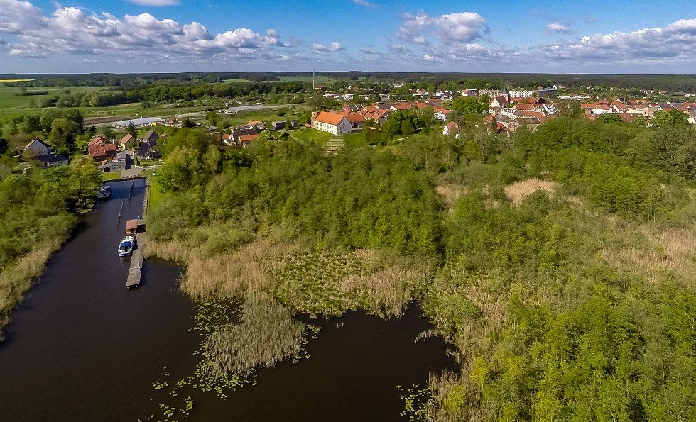 Wesenberg in vogelvlucht, © Mecklenburgische Kleinseenplatte Touristik GmbH