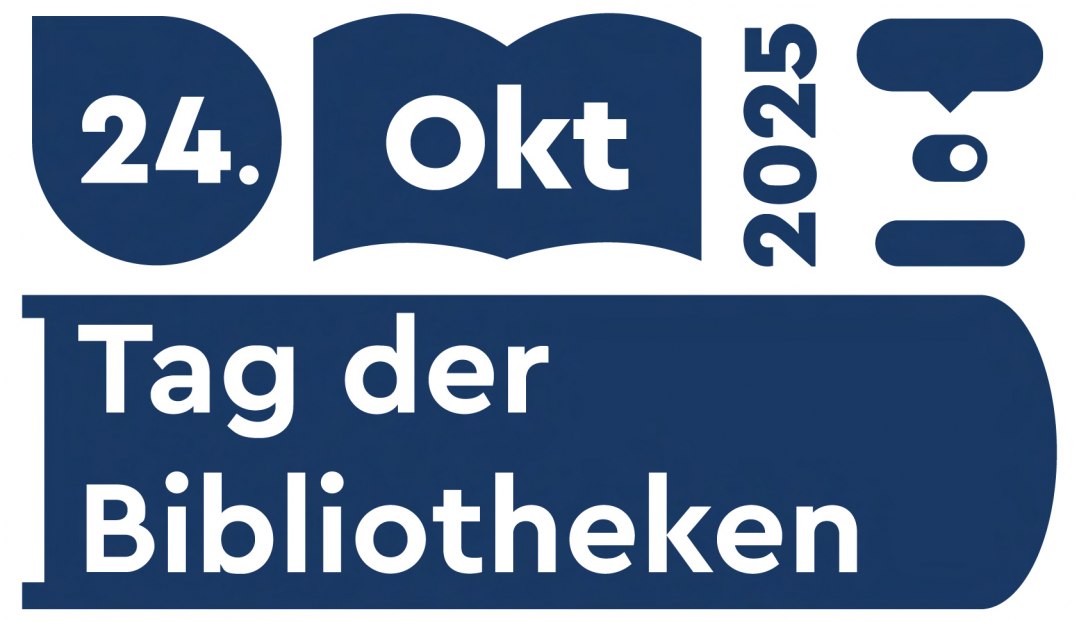 Tag-der-Bibliotheken 2025 -Logo_Blau, © Stadt Ribnitz-Damgarten