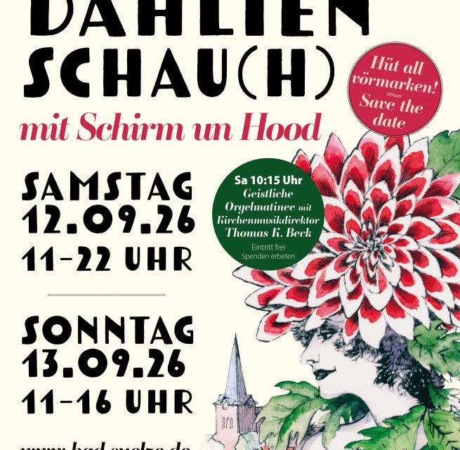 Poster Dahlienschau(h) 2026 // © Stadt Bad Sülze Poster Dahlienschau(h) 2026 // © Stadt Bad Sülze