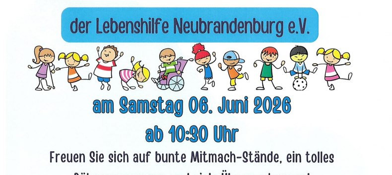 Sommerfest LH 2026 // © Lebenshilfe Neubrandenburg e.V. Sommerfest LH 2026 // © Lebenshilfe Neubrandenburg e.V.