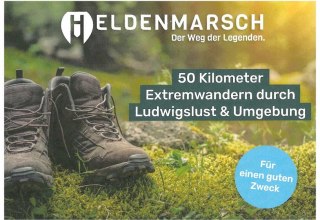 Announcement of the helmet march // &copy; Heldenmarsch UG