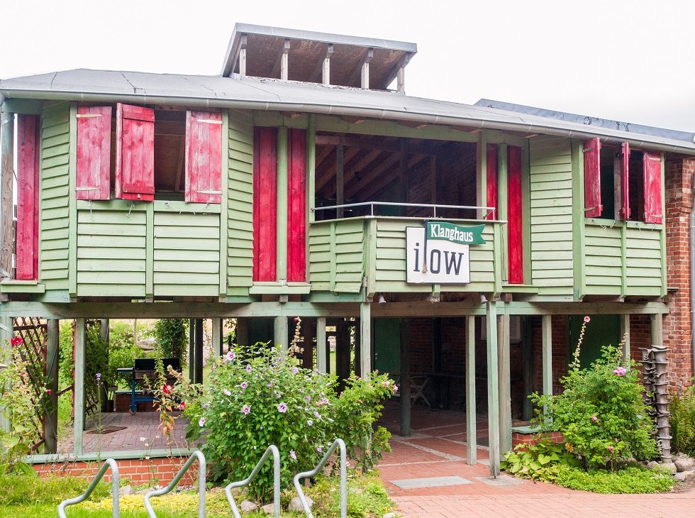 The sound house photographed from the front., © Frank Burger