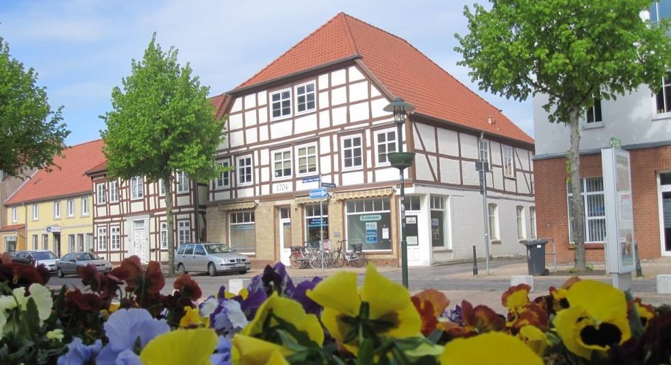 De oude stad Grevesmühlen wordt gekenmerkt door vakwerkhuizen, © Stadt Grevesmühlen De oude stad Grevesmühlen wordt gekenmerkt door vakwerkhuizen, © Stadt Grevesmühlen