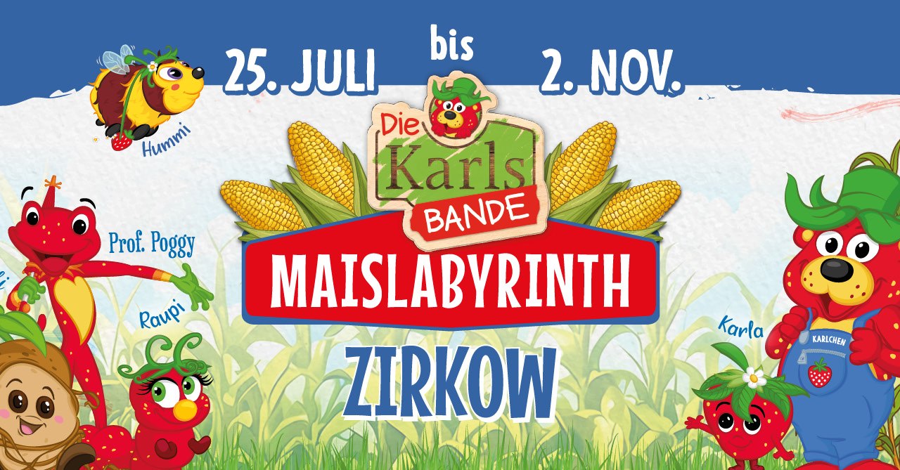 Labirynt kukurydzy Zirkow na Rugii, © Karls Markt OHG