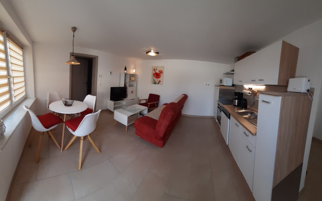 Living and kitchen area, © Sabine Wolf