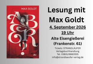 Lesung mit Max Goldt // © STRANDLÄUFER Verlagsbuchhandlung Lesung mit Max Goldt // © STRANDLÄUFER Verlagsbuchhandlung