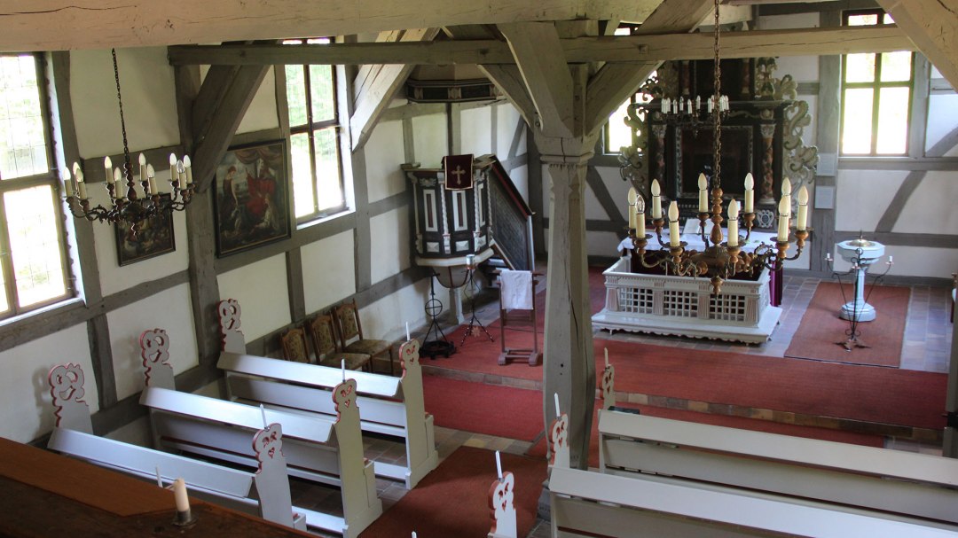 Widok wnętrza - kościół Dammwolde, © Silke Voss