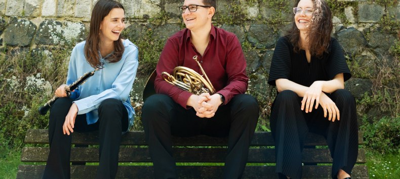 Myriam Navarri - oboe,
Thomas Mittler - horn,
Josefa Schmidt piano // &copy; Lydia Ramos