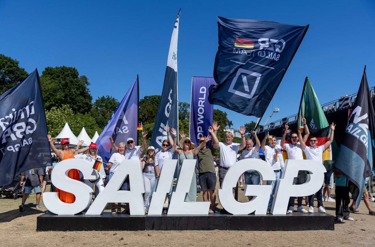 2025 Sail GP motif in the entrance area // © Sail GP 2025 Sail GP motif in the entrance area // © Sail GP