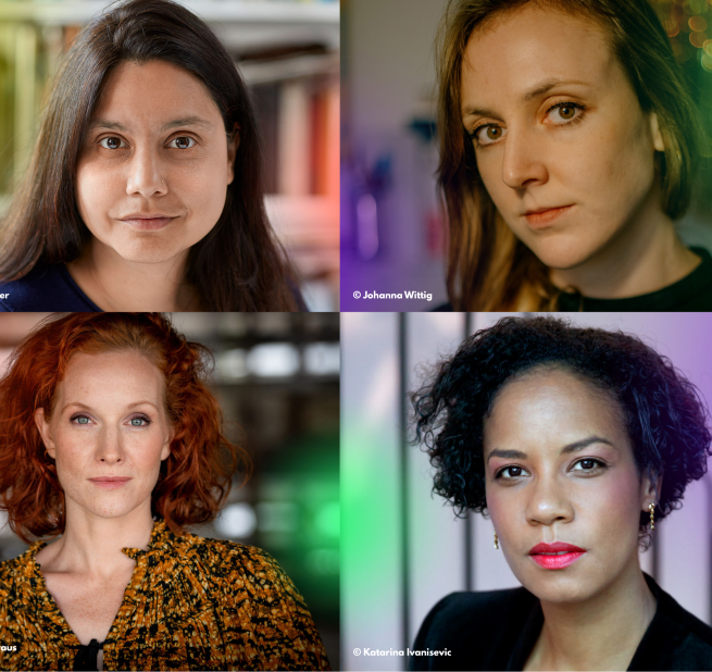 Feminist Press Roundtable // &copy; Mithu Sanyal &copy; Regentaucher | Valerie Sch&ouml;nian &copy; Johanna Wittig | Teresa B&uuml;cker &copy; Gundula Kraus | Hadija Haruna-Oelker &copy; Katarina Ivanisevic