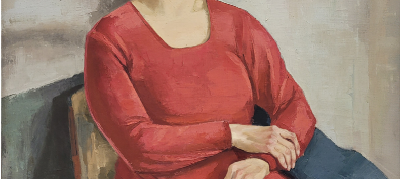 Woman in a red dress by Hedwig Holtz-Sommer // © Galerie im Kloster Woman in a red dress by Hedwig Holtz-Sommer // © Galerie im Kloster