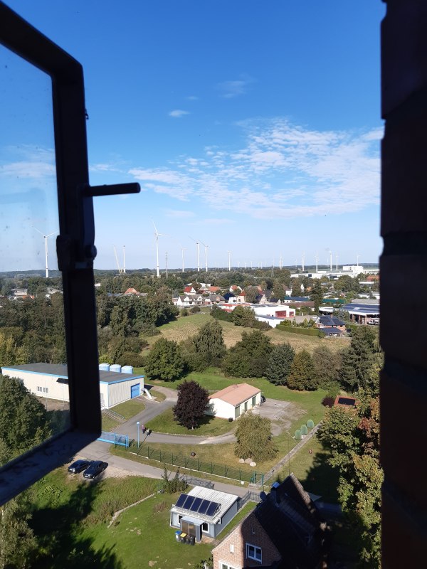 Geniet van het uitzicht vanaf de oude watertoren in L&uuml;bz // &copy; Stadt L&uuml;bz