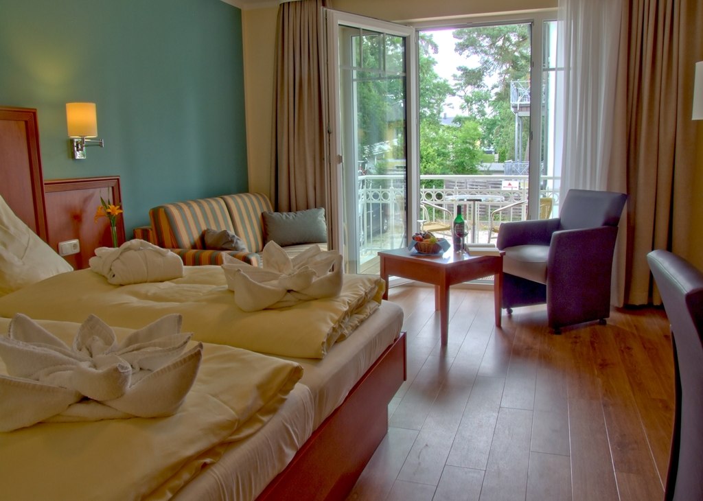 New Room Interior, © Strandhotel Baabe