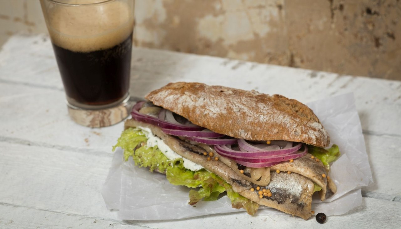 Heerlijke sandwich met vis, © Schillings Gasthof