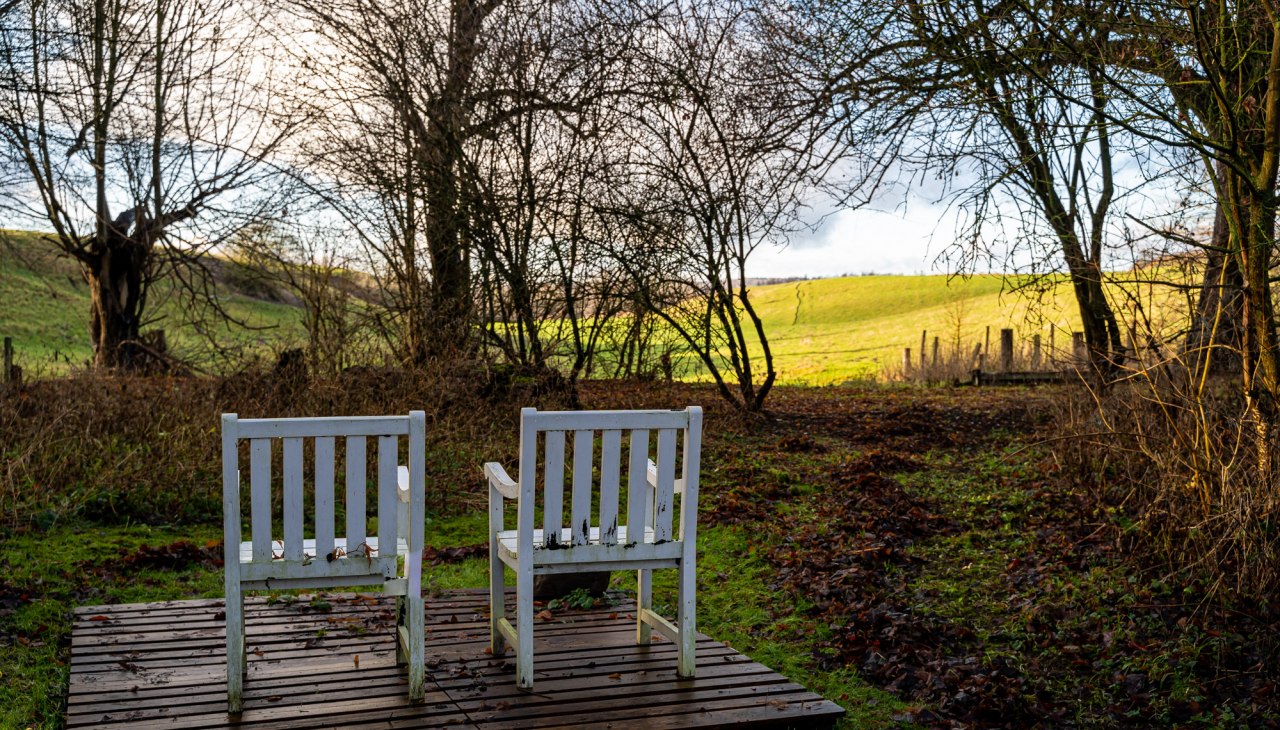 Piękny widok w ogrodzie dworku, &copy; DOMUSImages