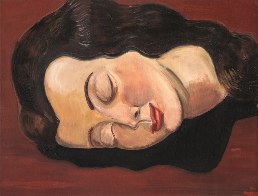 KHR_Rosa Loy_Schlaf_2002_Quelle_VG_Bild_Kunst_Bonn_2025, © Foto: Kunsthalle Rostock KHR_Rosa Loy_Schlaf_2002_Quelle_VG_Bild_Kunst_Bonn_2025, © Foto: Kunsthalle Rostock