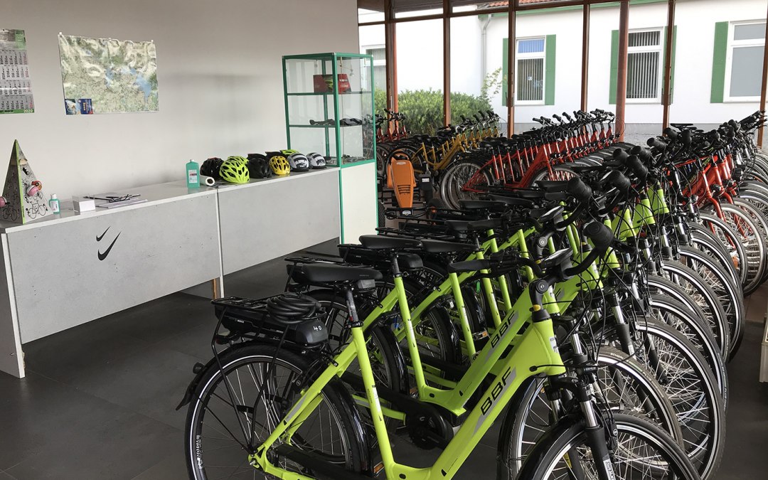 Bicycle rental station Harry Hurtig in Land Fleesensee, © Kur- und Tourismus GmbH Göhren-Lebbin