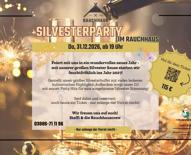 Silvesterparty im Rauchhaus Möllin // © Rauchhaus Möllin Silvesterparty im Rauchhaus Möllin // © Rauchhaus Möllin